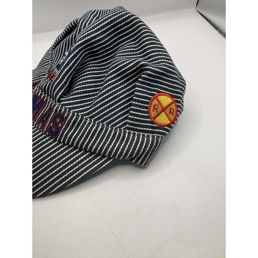 Thomas the Tank Engine Train Conductor Striped Train Hat Youth VTG - Picture 2 of 5